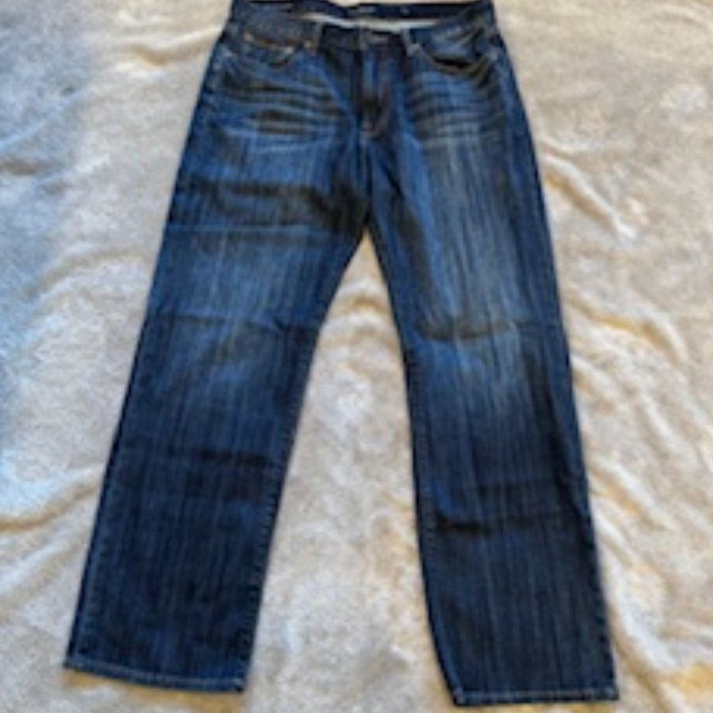 Men’s Lucky Brand 361 Vintage Straight Leg Jean Size 34x32, Dark Wash